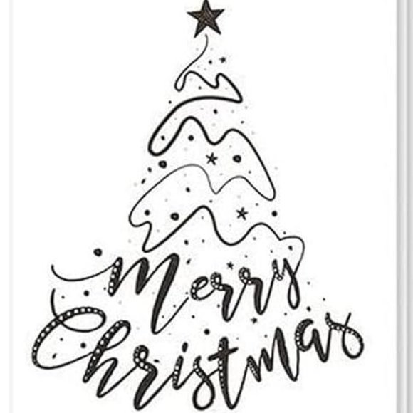 American Greetings Christmas Cards Peace Green Silver 10pc Boxed Set - Picture 2 of 4